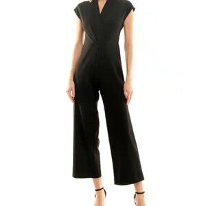 Nicole Miller Black Formal Wide Leg Jumpsuit size 16